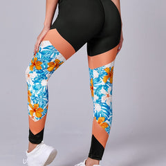 Floral Print Yoga Pants Quick Drying Activewear