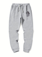 Skeleton Hand Poker Drawstring Joggers Men's Sweatpants