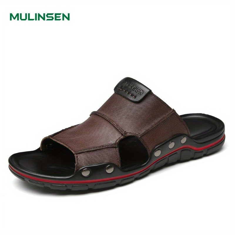 Men's Slip On Outdoor Sandals Anti-skid Flat Beach Sandals