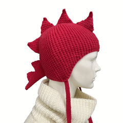 Dinosaur Knitted Beanie Block Cartoon Beanie Knit Hat Unisex