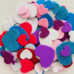 Mother's Love Stickers Red Heart Foam Self Adhesive Love Shape