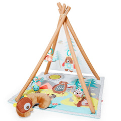 Baby Play Mat Activity Gym with Ball Pit Sensory Toys Music Tummy Time