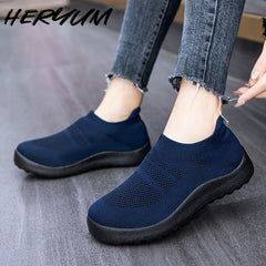 Comfortable Breathable Flying Woven Shoes Casual Outdoor Sneakers