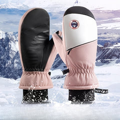 Winter Skiing Gloves Unisex Windproof Waterproof Thickened Warm 5 Finger Gloves