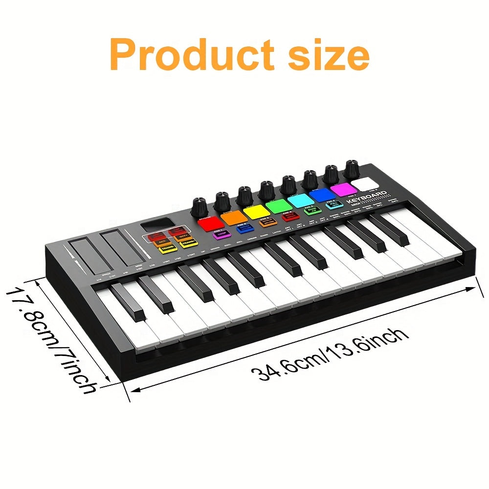 Portable Mini Midi Keyboard Controller Electronic Sound Controller