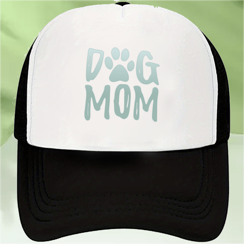 Dog Mom Printed Baseball Cap Washed Sports Hat Sunscreen Breathable Dad Hat