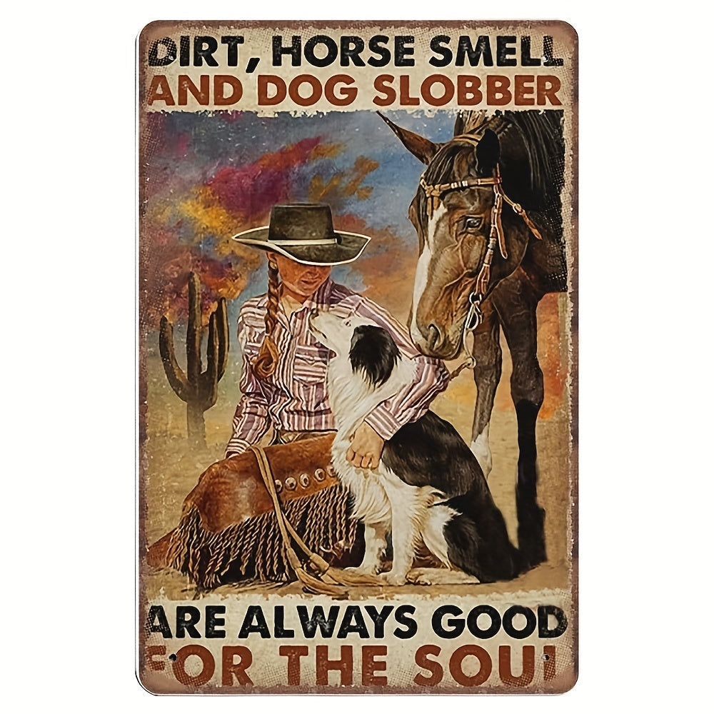 In A World Full Of Princesses Be A Cowgirl Tin Sign