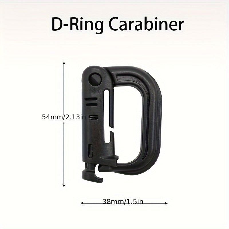 Plastic D Keychain Lock Buckle Backpack Hanging Buckle