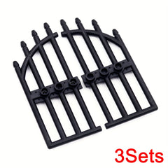 MARUMINE City Gate Building Blocks 1x4x9 Retro Iron Door Fence Golden Brown