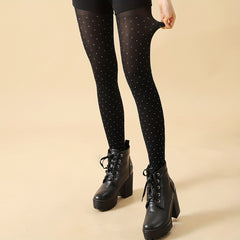 Polka Dot High Waist Pantyhose Slim Stockings
