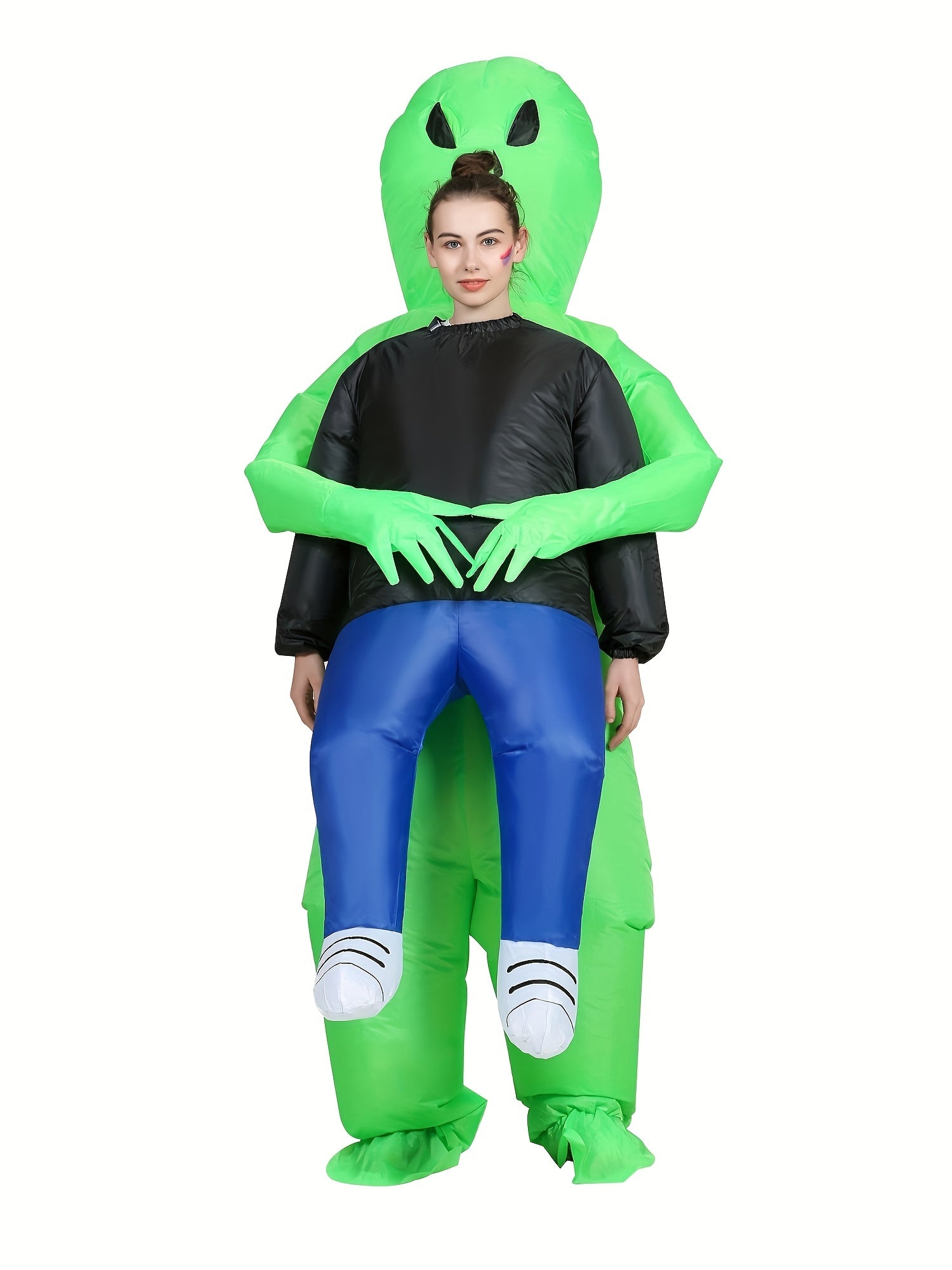Funny Alien Inflatable Costume Blow Up Halloween Performance Costume