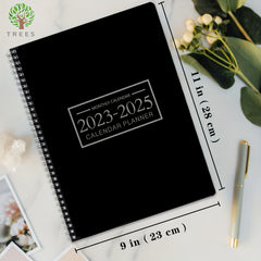 Trees Monthly Calendar Planner Spiral 24 Months July-June Time Management