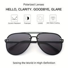 Large Frame UV400 Protection Sunglasses for Men and Women