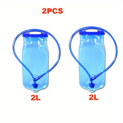 2pcs Portable Folding Water Bags - Large Capacity for Outdoor Activities