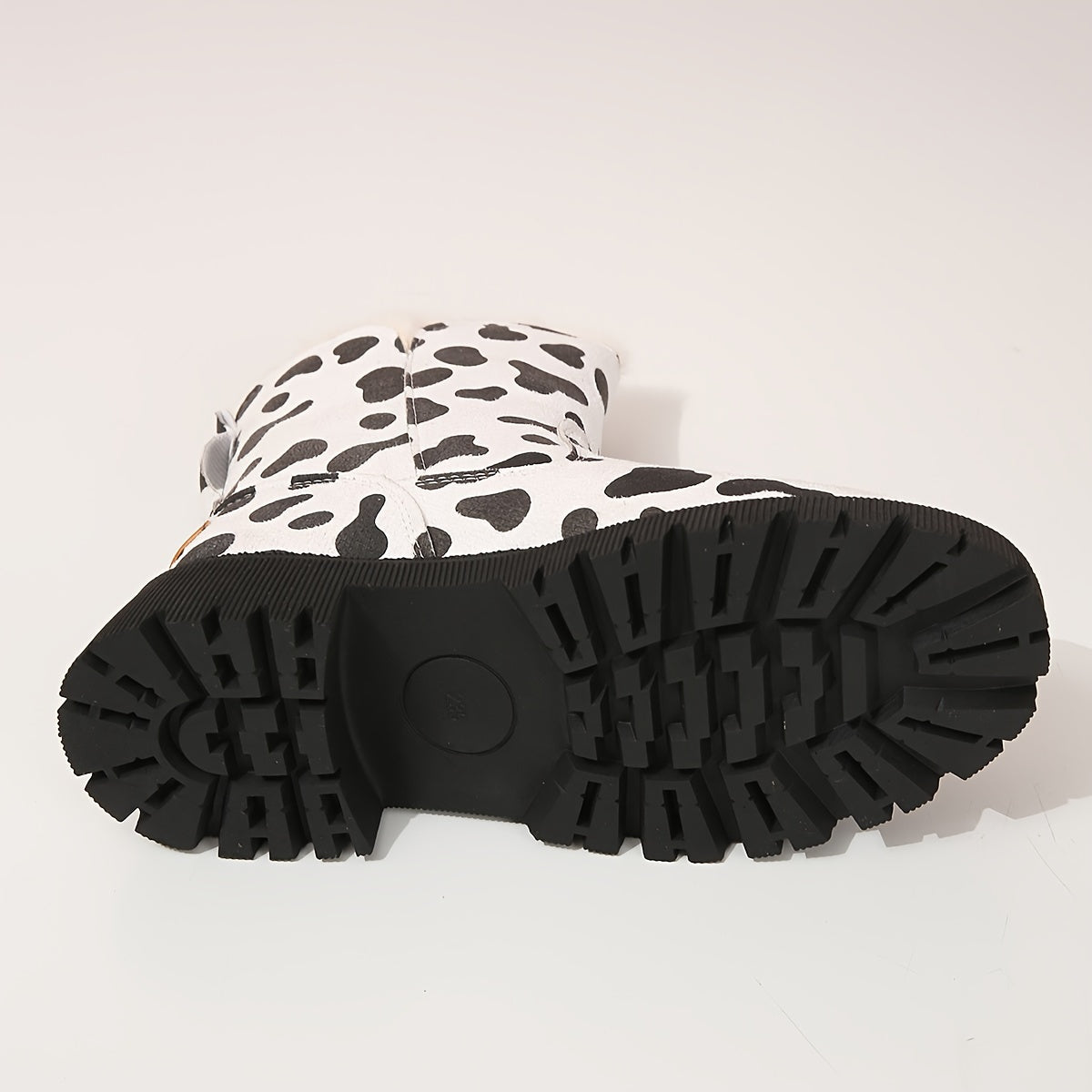 Cow Pattern Winter Snow Boots Warm Comfortable Anti Slip Thickened Bottom