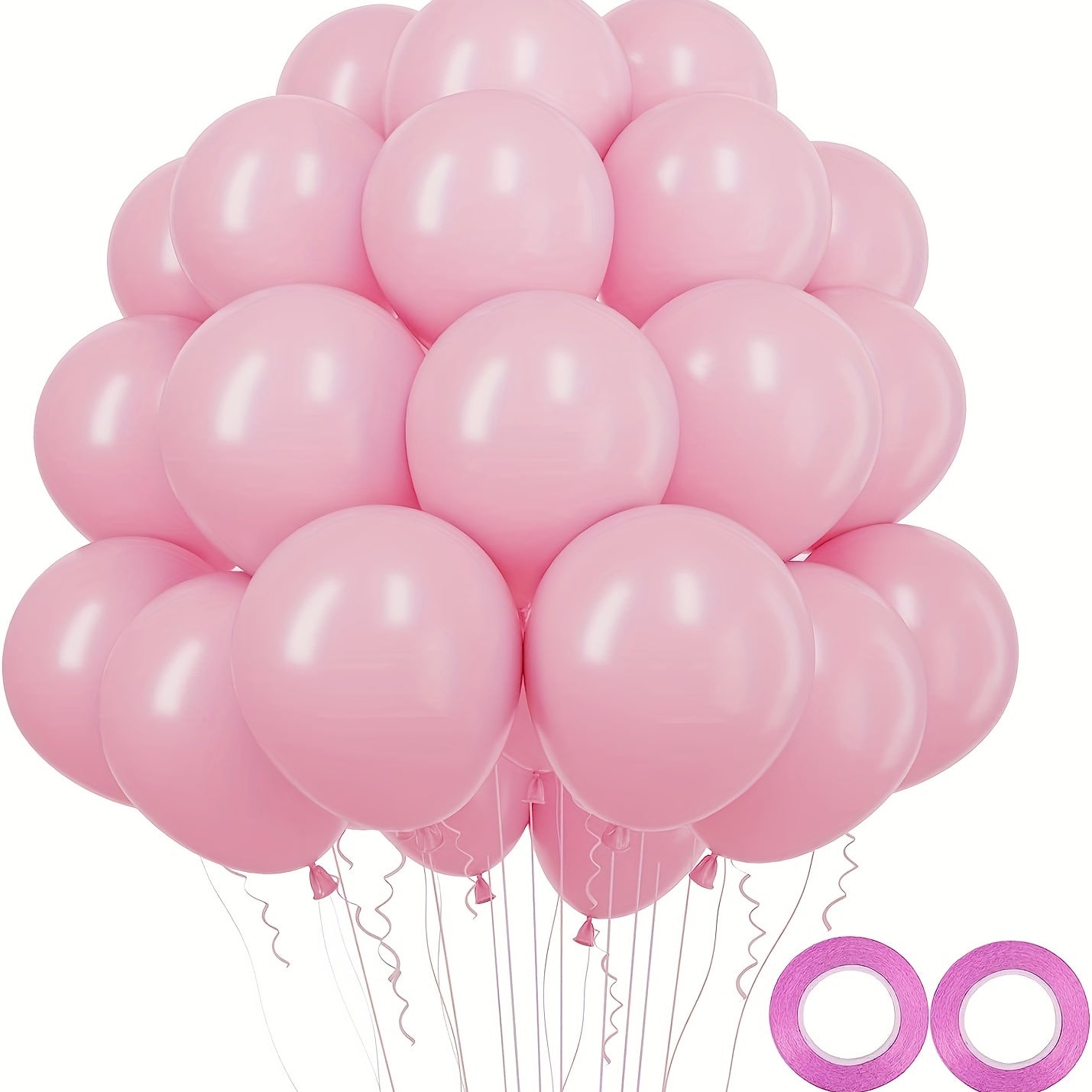 100pcs Light Pink Balloons for Birthday Wedding Baby Shower