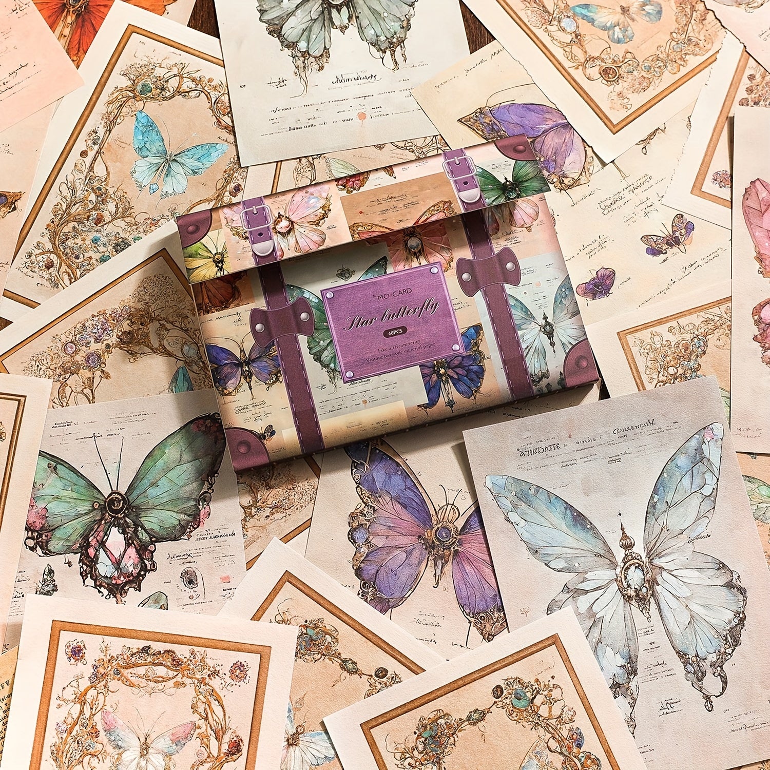 60pcs Retro Fantasy Collage Materials European Characters Flower Window Elves