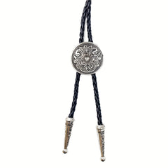 Men's Retro Tie Daisy Pattern Buckle Adjustable Neckties