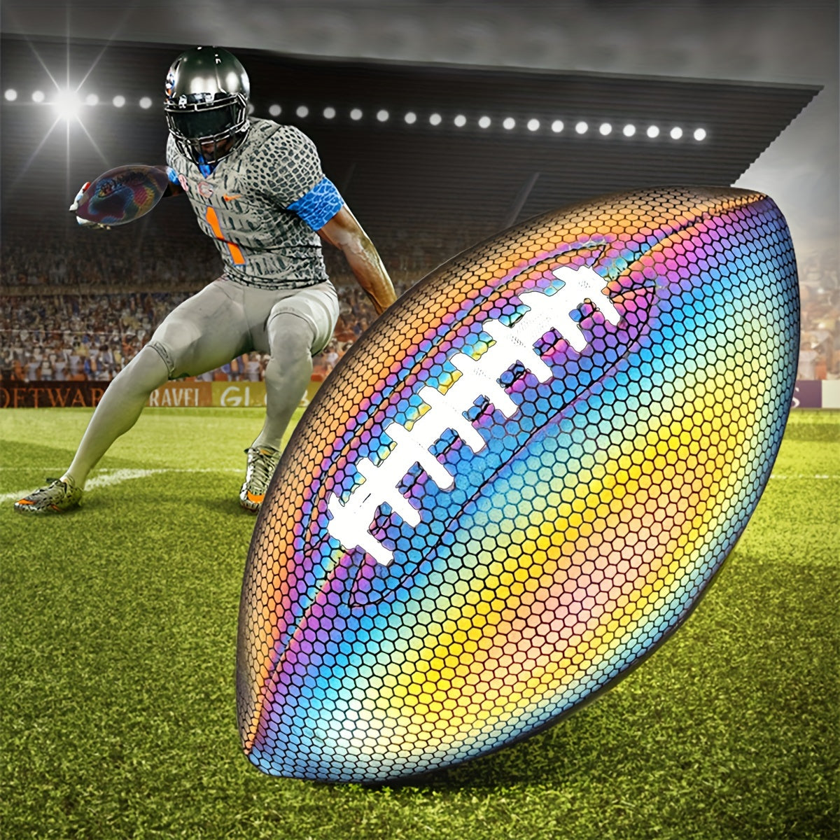 American Reflective Rugby PU Football for Competition Training