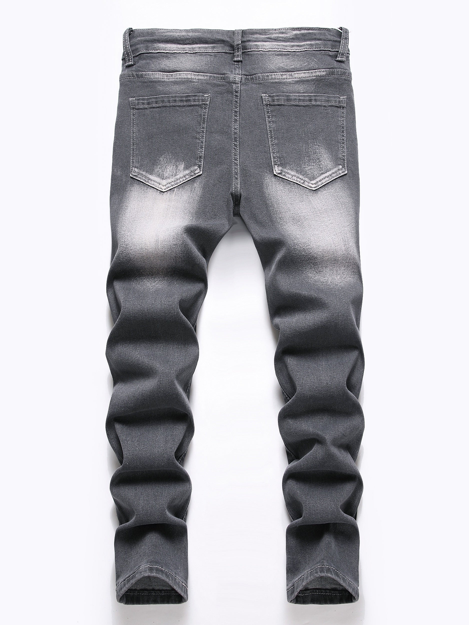 Boys Distressed Stretch Jeans Slim Fit Denim Pants
