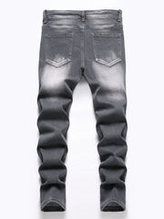 Boys Distressed Stretch Jeans Slim Fit Denim Pants