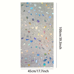 Stained Glass Frosted Window Film Decorative 3D Vinyl Cling Window Decals