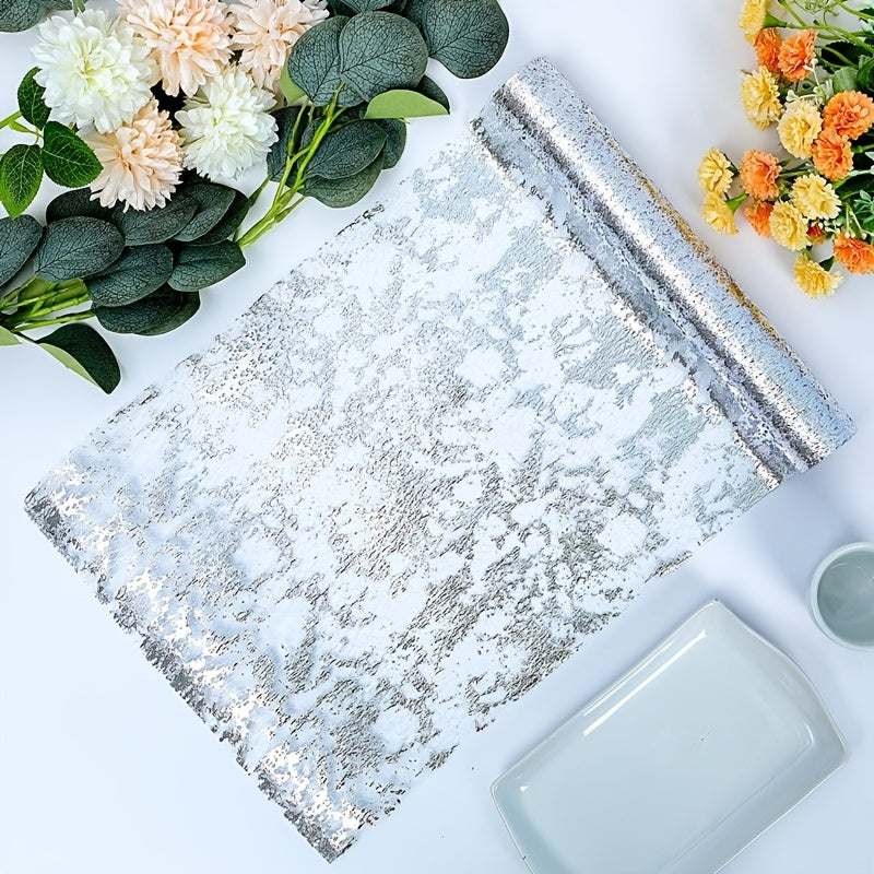 Golden Mesh Roll Wedding Decoration