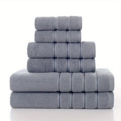 6pc Pure Cotton Towel Set for Bathroom