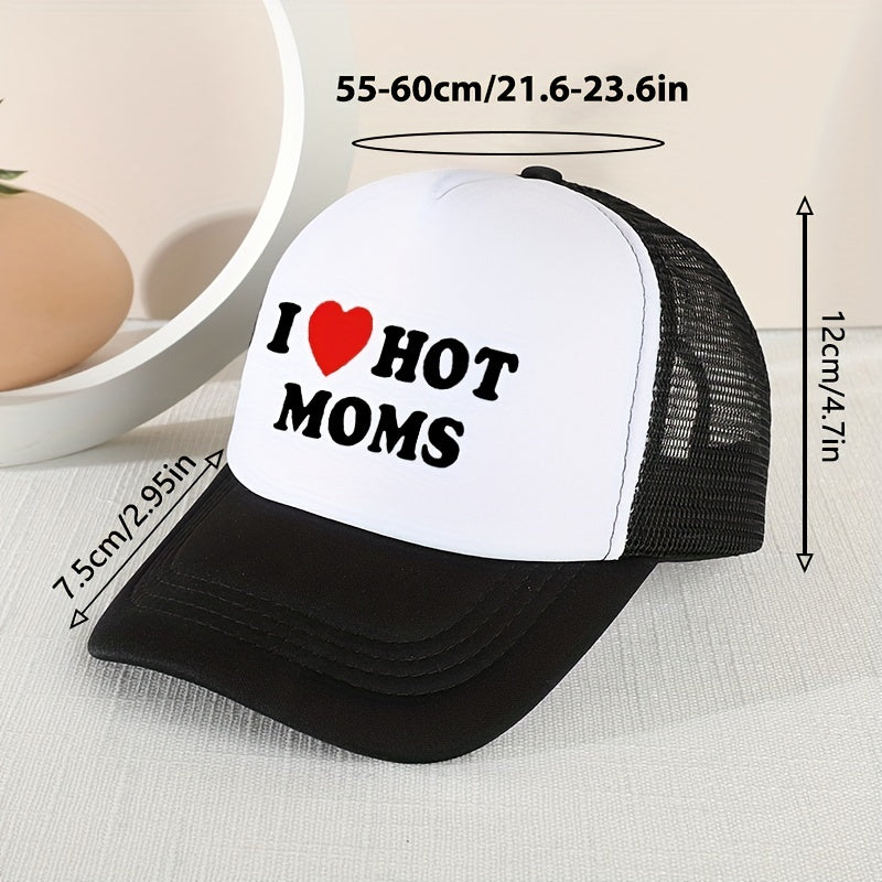 Letter Printed Baseball Cap Mesh Sunshade Hat
