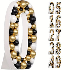 3D Number Shape Balloon Box Decoration for Birthday Party