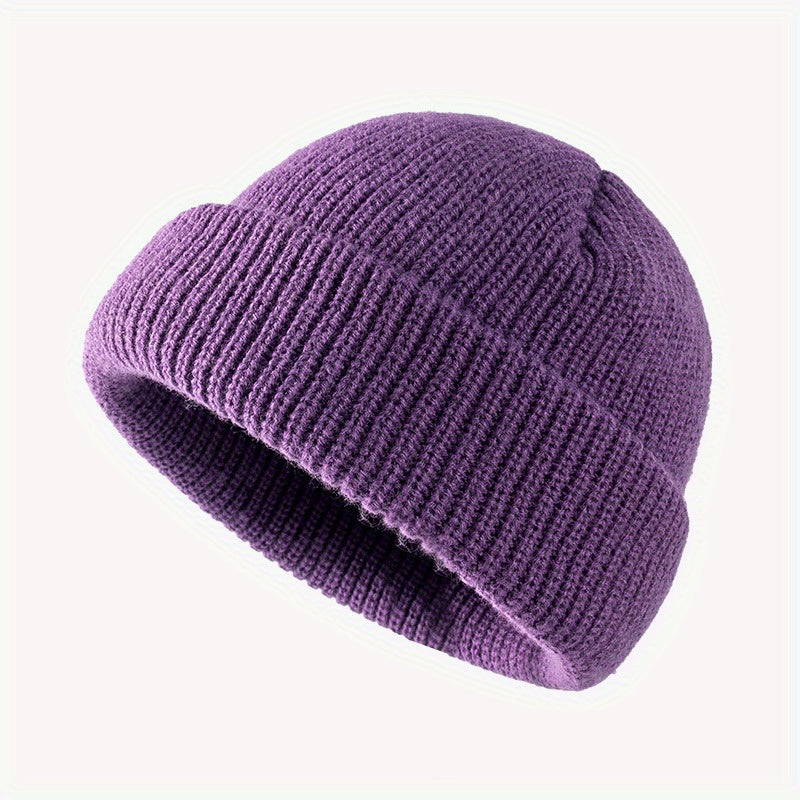 Knitted Melon Hat Autumn Winter Hat Student Beanie Hat For Men And Women