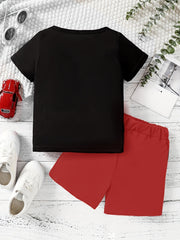Boys Game Console Print T shirt & Shorts Set for Summer