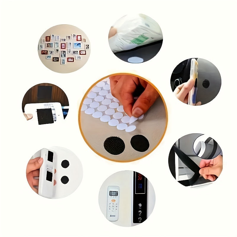 208pcs Adhesive Dots with Hook and Loop Tape