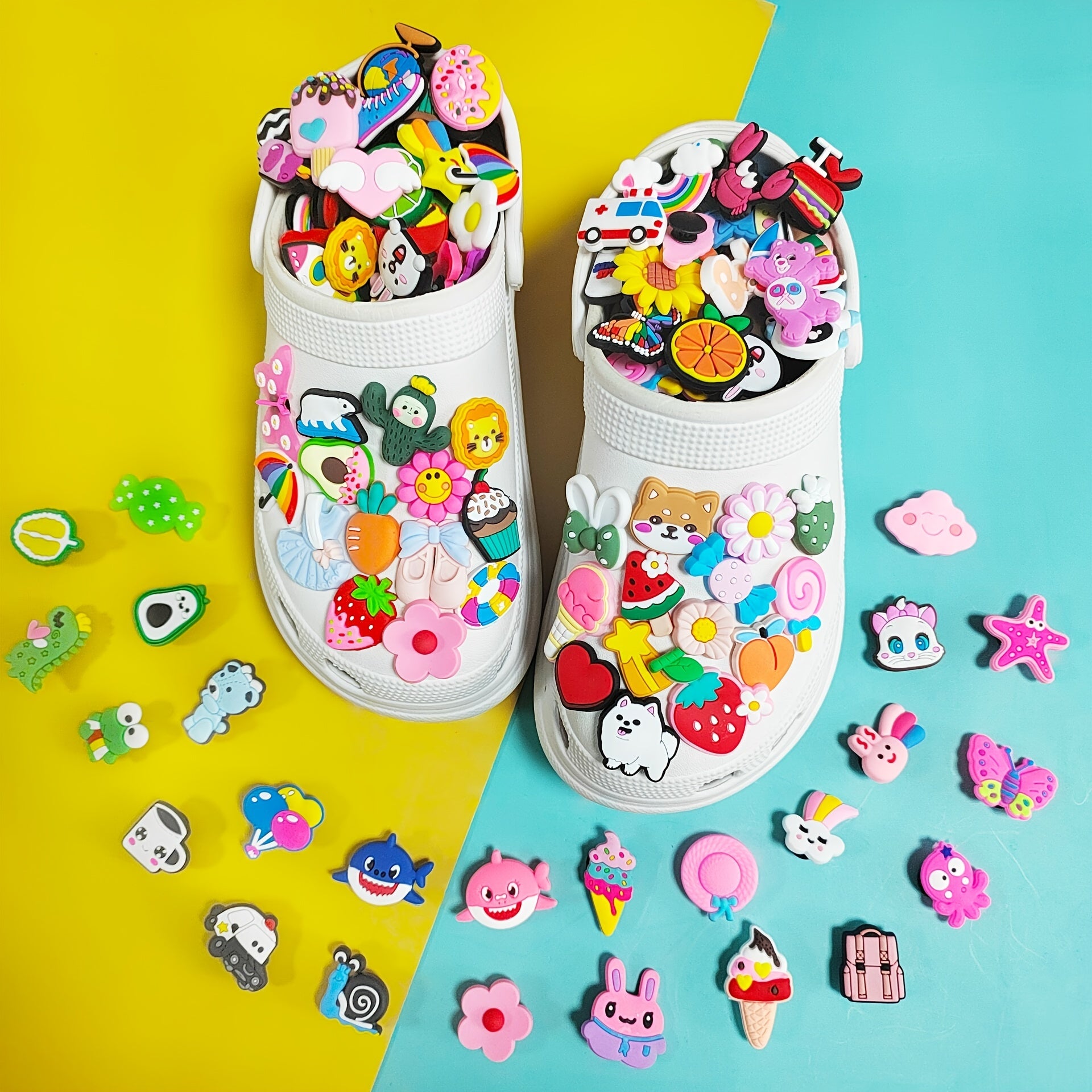 Cartoon Shoe Charms Random Shoe Decoration For DIY Clog Sandals Bracelets