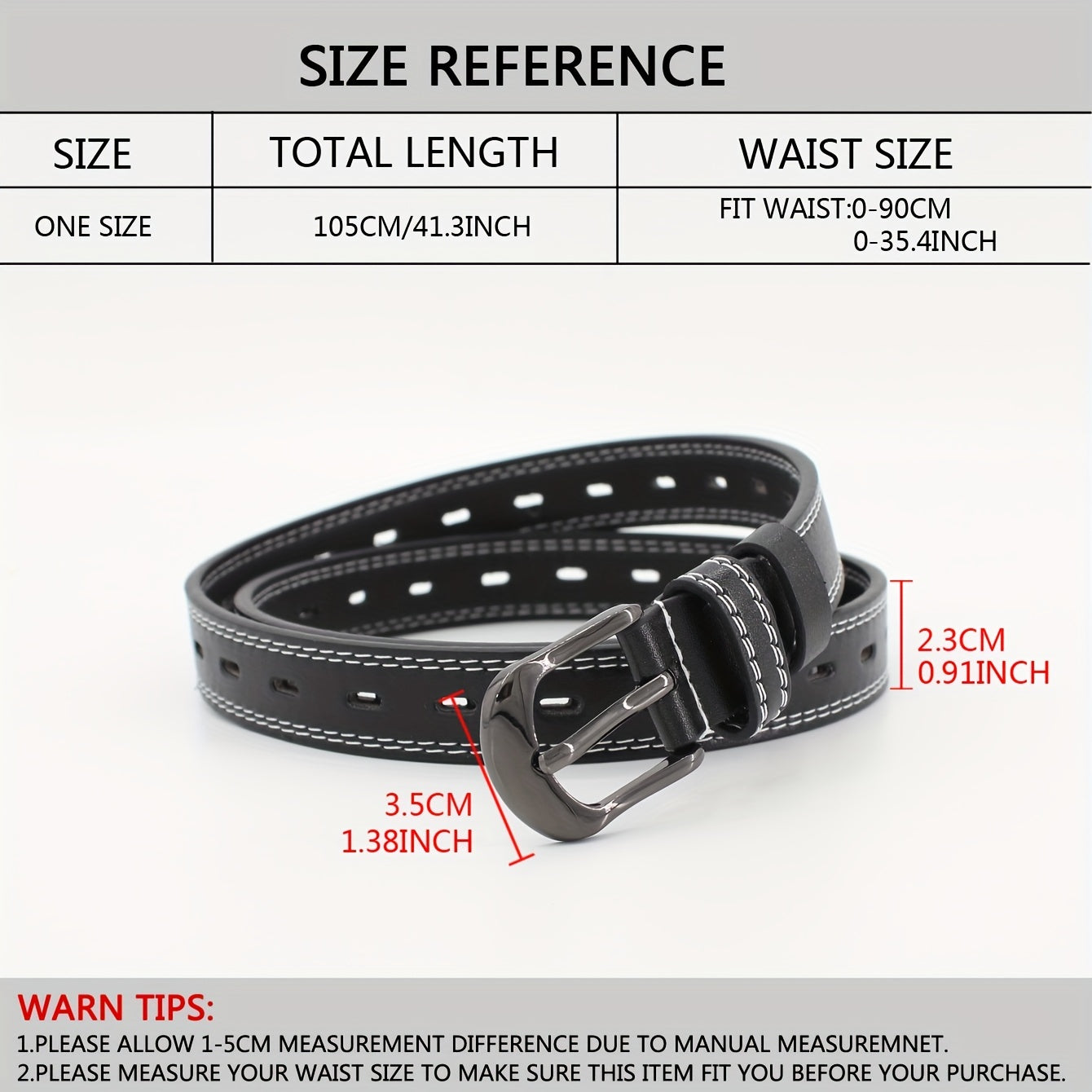 Stylish Pin Buckle Belt Hollow Out Thin PU Leather Casual Belt