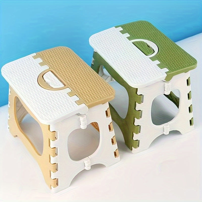 Portable Square Bathroom Folding Stool for Outdoor Fishing Plastic Stool