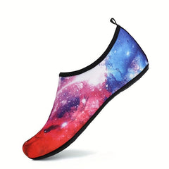 Women's Starry Sky Water Shoes Lightweight Slip On Beach Wading Shoes