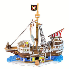 Pirate 3D Model Puzzle DIY Toy Fun Gift Improve Skills Concentration