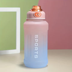 1300ml Gradient Plastic Water Bottle Leakproof Large Capacity Outdoor Sports