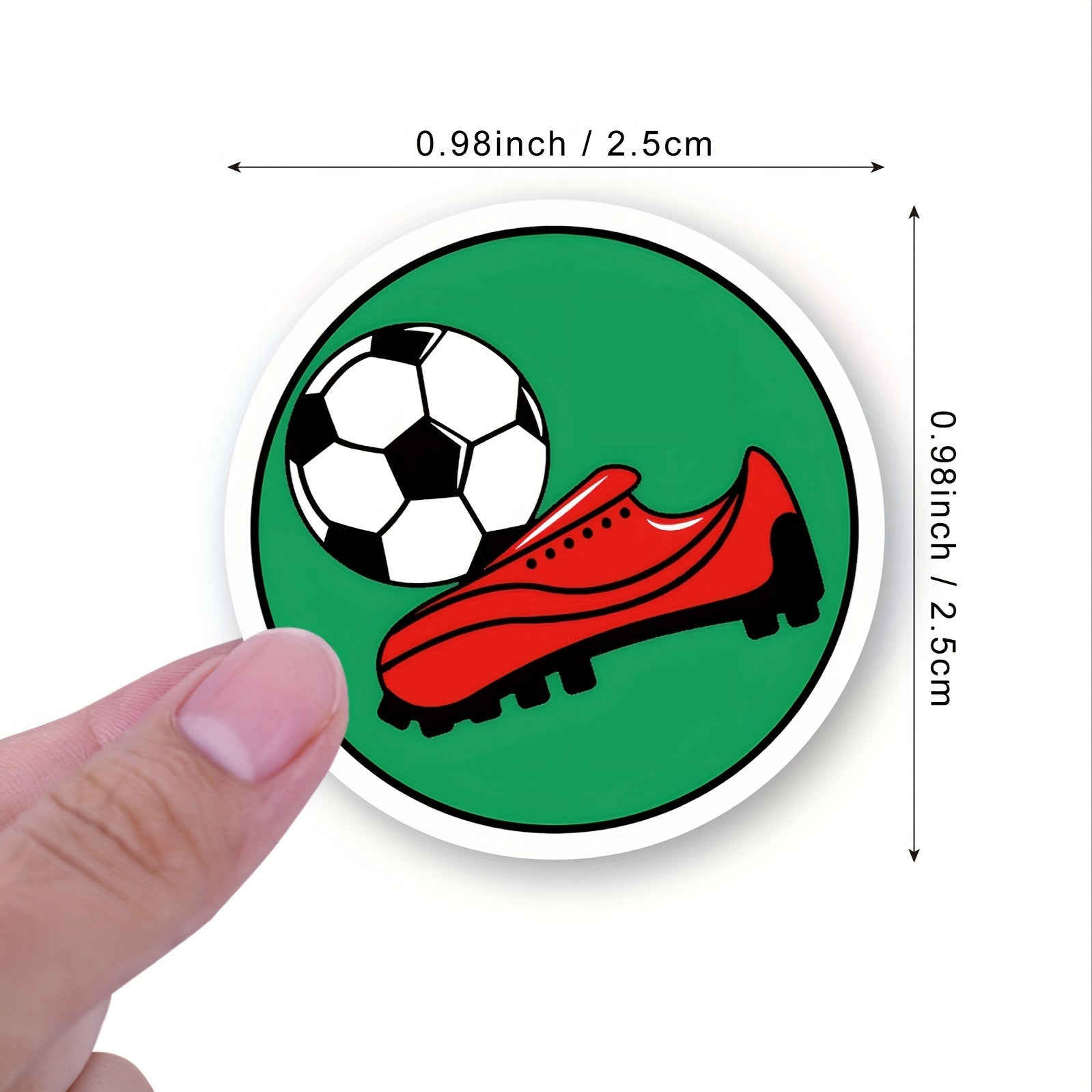500pcs Soccer Stickers Roll Vinyl Soccer Sports Stickers