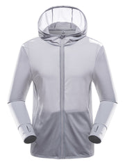 Women's UPF50 Protection Hooded Jacket Lightweight Full Zipper Long Sleeve