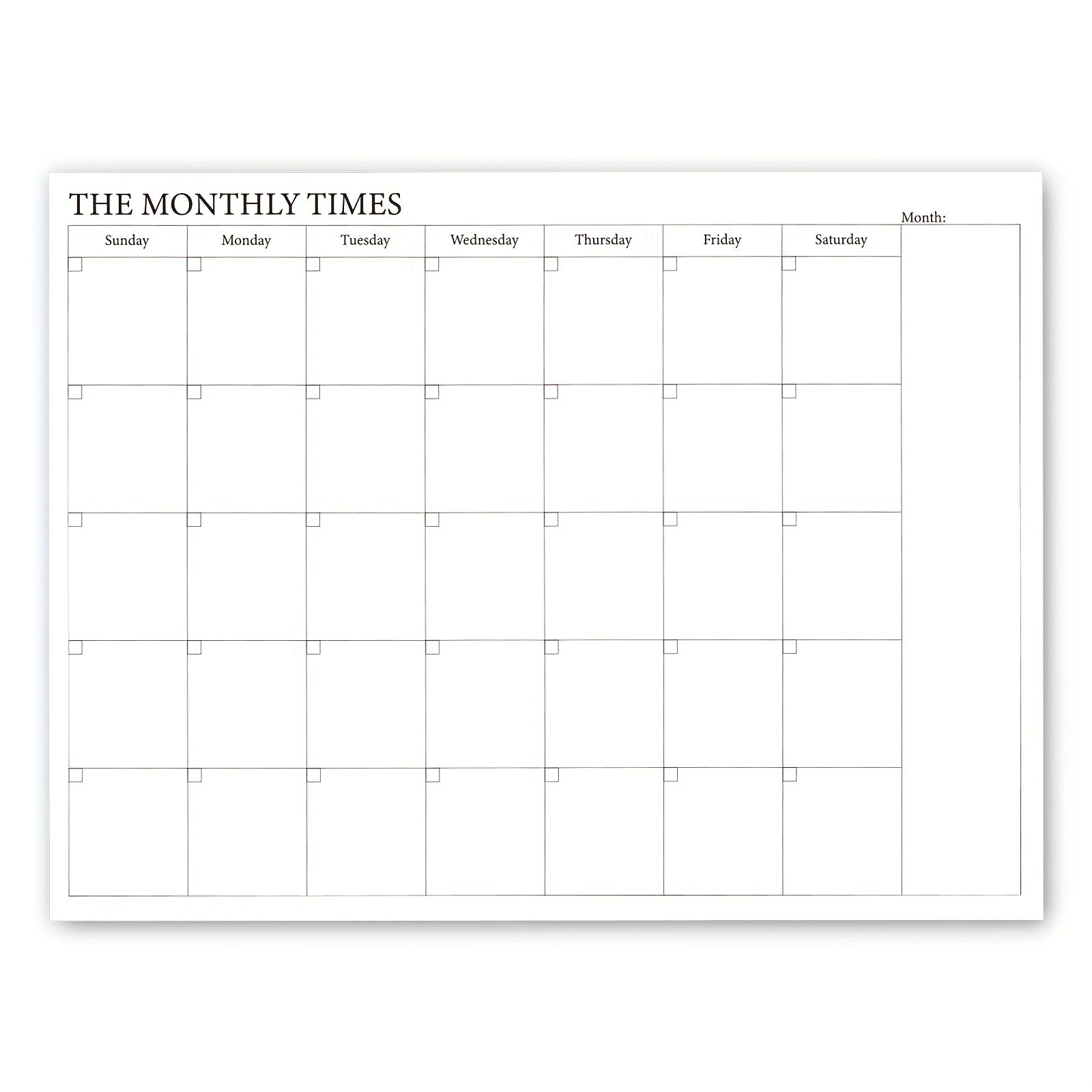 Trees 1pc Monthly Planner 27 21 Planning Pad Undated Desk Calendar
