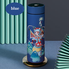 Chinese Style Digital Temp Display Water Bottle Insulated Stainless Steel