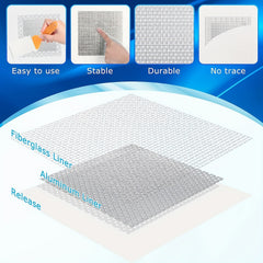 7pcs Wall Repair Patch Kit Dry Wall Hole Metal Patch Extended Self Adhesive Mesh