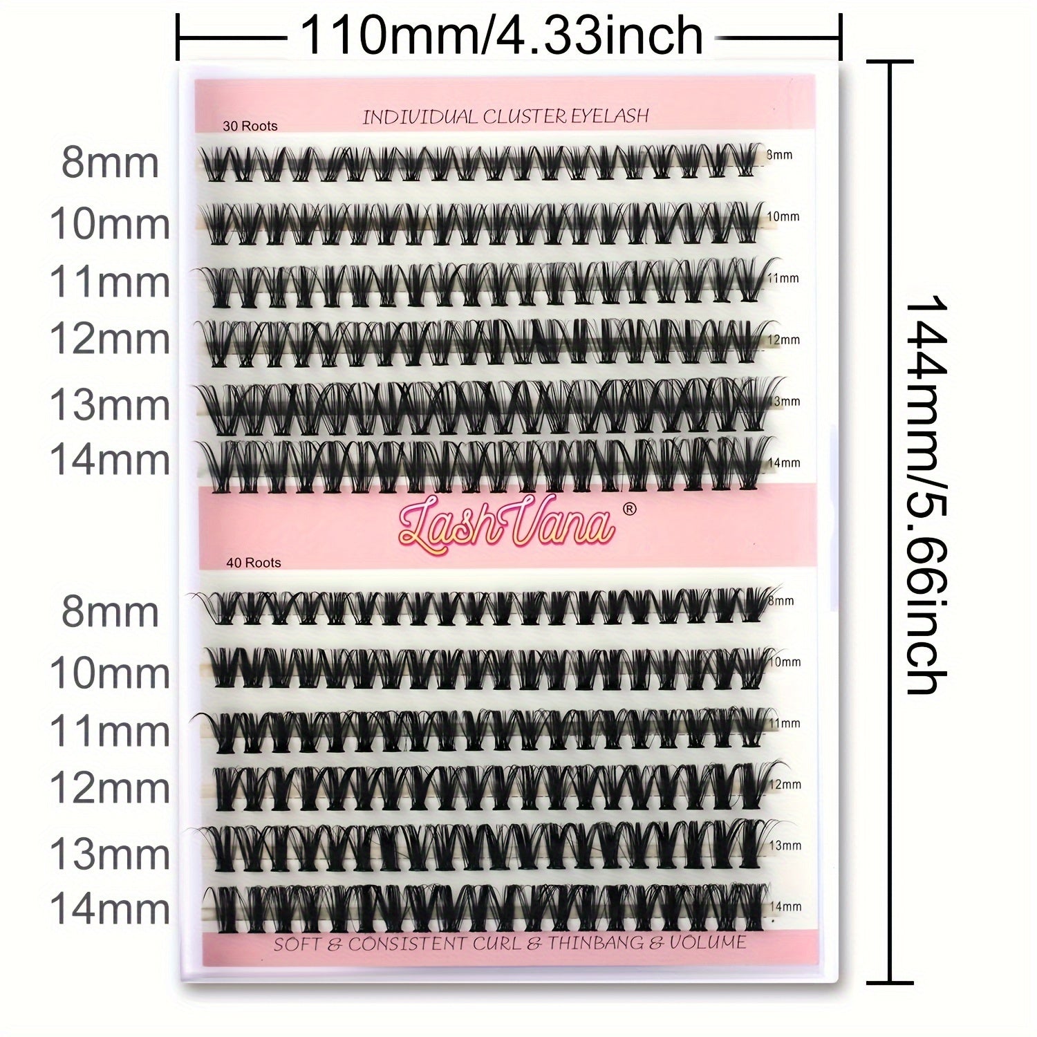 DIY Lash Extension Kit 240 Pcs Lash Clusters With Lash Bond And Seal