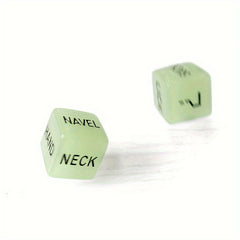 2pcs Luminous Dice for Party Supplies and Board Games
