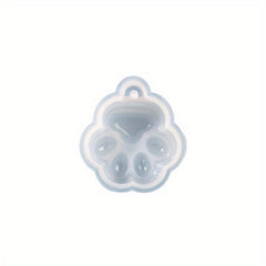 Epoxy Cat Paw Silicone Resin Mold For Crafts Keychain Pendant
