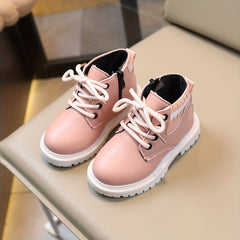 Boys Non Slip Zipper Boots for Indoor/Outdoor Travel