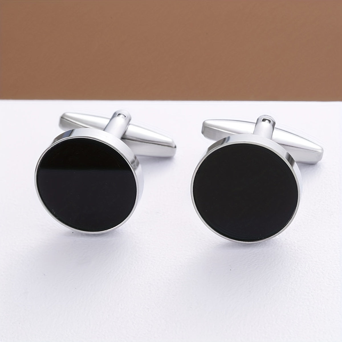 Silvery Round Shirt Cufflinks Cuff Nails Men's Fashion Jewelry