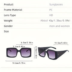 Large Wrap Around Sunglasses Mod Gradient UV400 Sun Shades for Driving